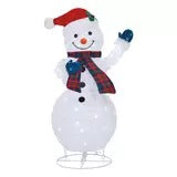 Snowman Family Set of 4 With 600 LED Lights 4ft