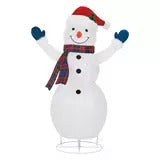 Snowman Family Set of 4 With 600 LED Lights 4ft