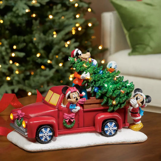 Disney Christmas Truck with Music and LED Lights 9 Inch