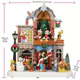 Disney Animated Holiday Toy Shop with Lights and Music 1.25ft