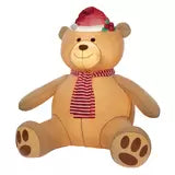 Inflatable Teddy Bear with 192 LED Lights 8ft