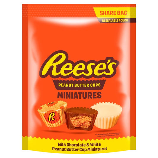 Reese's Peanut Butter Cups Milk Chocolate & White Peanut Butter Cup Miniatures